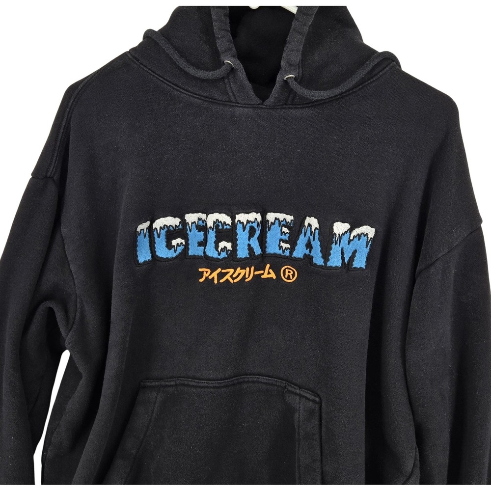 Icecream Hoodie‎ Mens Large Embroidered Pullover Graphic Streetwear